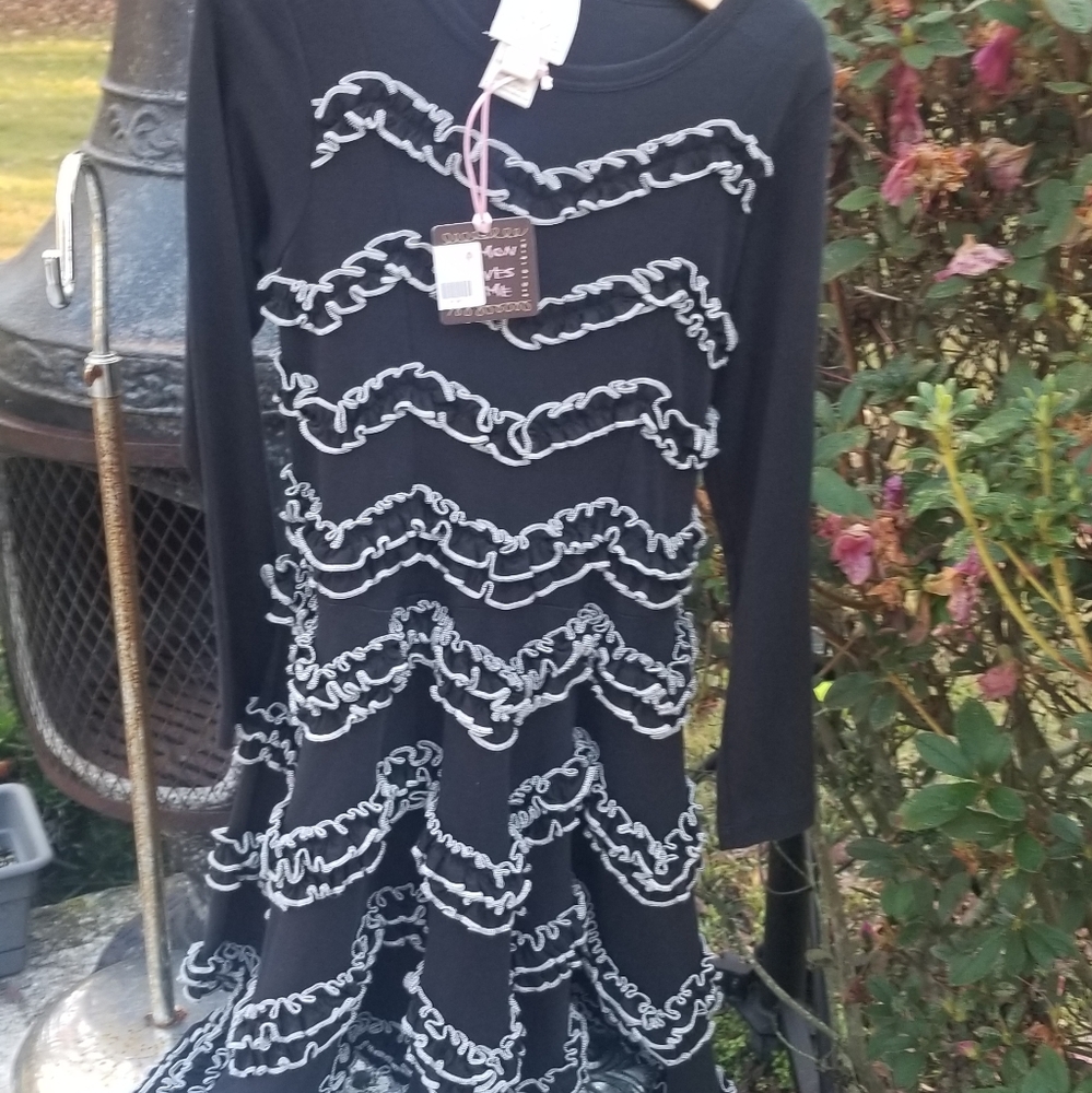 Lemon Loves Lime Starry Night dress size 7